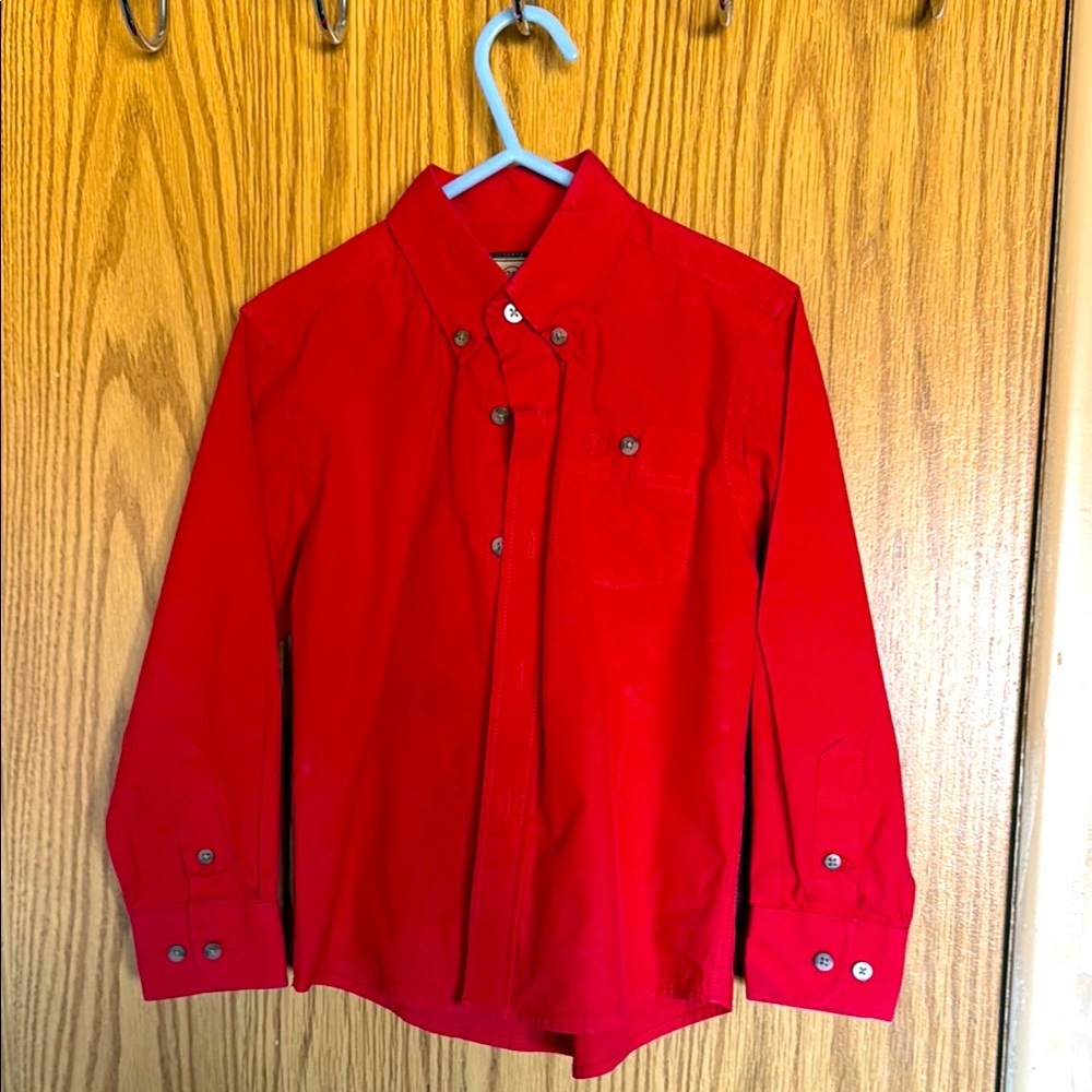 Boys button up shirt, wrangler size XS new without tags ￼